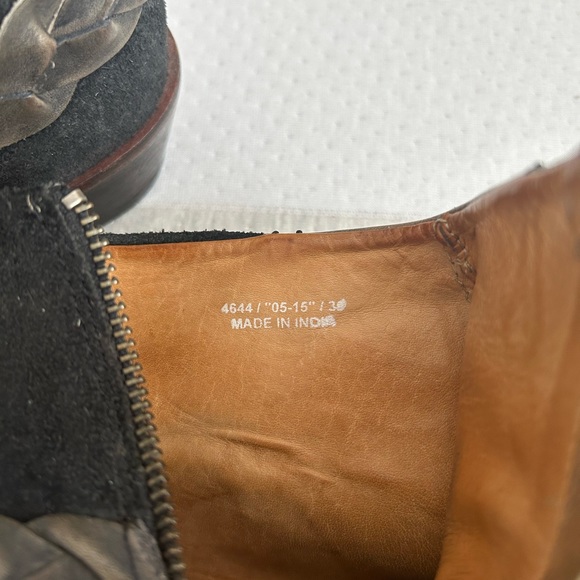 Anthropologie Hudson Western Leather Ankle Boot. Black Size 39. - Picture 7 of 7